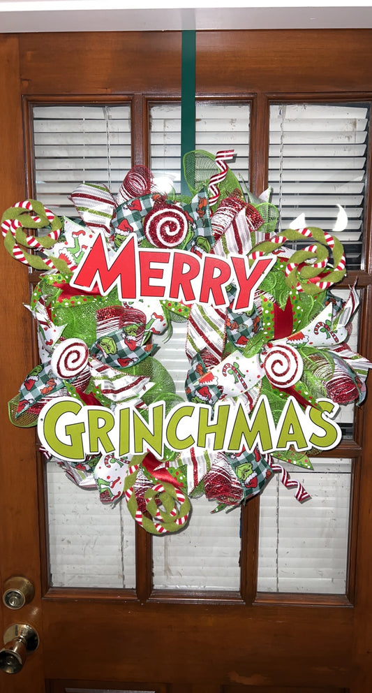 Merry Grinchmas Wreath