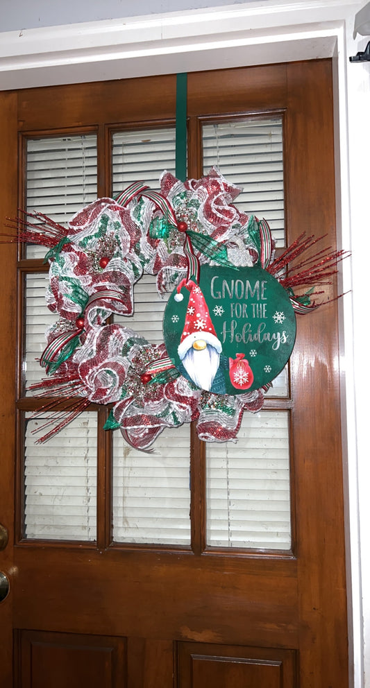 Gnome For The Holidays Wreath