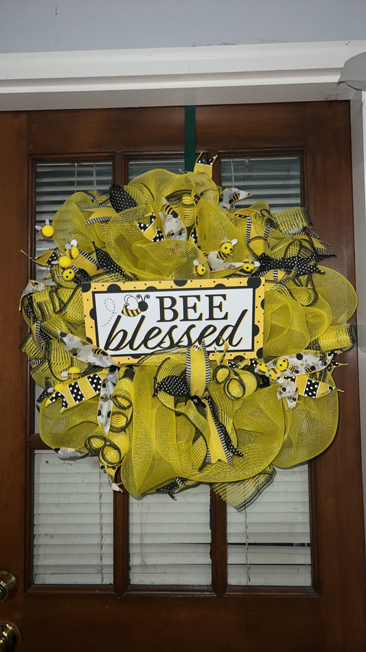 Bee Blessed Wreath